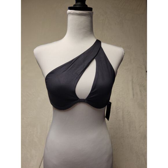 NWT Frederick's of Hollywood Taormina Bikini Top Cut Out One Shoulder Beach -  S - Picture 1 of 5